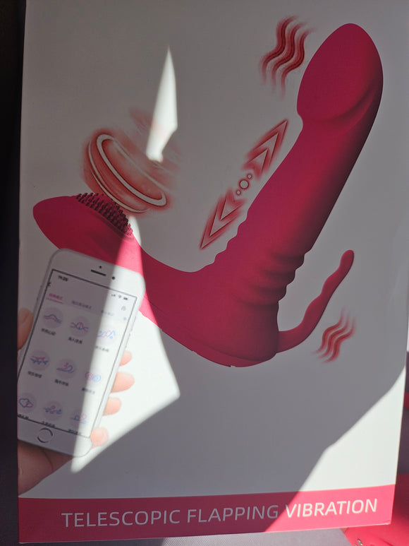 Gode télescopique 9 fréquences - Trois moteurs - Point G - Plug anal - Jouet sexuel pour femme - Masturbateur