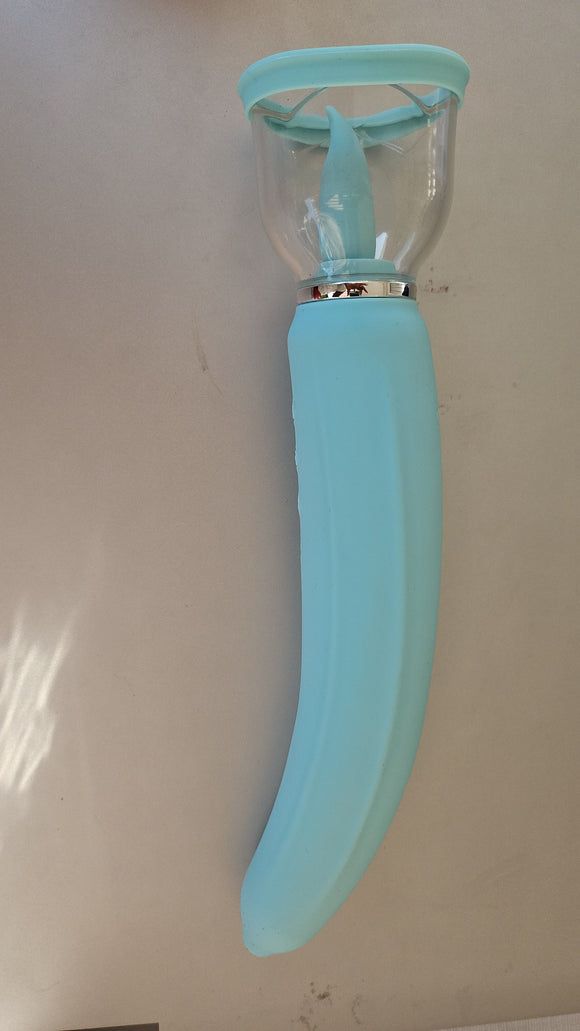 Banana Nipple Sucking Sex Toy by Vibrating Dildo offers multiple pleasures. 12 fonctions Enjoy real touch sensation, rose, bleu, jaune vibrator, and 100% waterproof design.