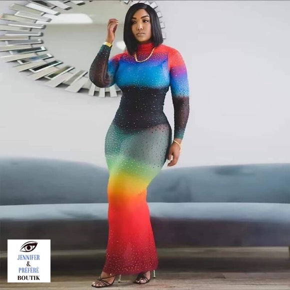 ROBE DE PENSEMENT A MANCHE LONGUE