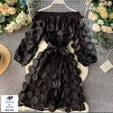 ROBE ÉLÉGANTE À FLEURS DIMENSIONNELLES